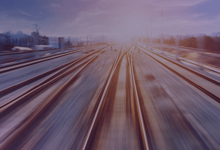 blurred image of rail tracks