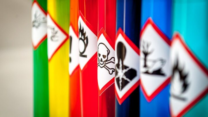 coshh hazardous symbol imagery