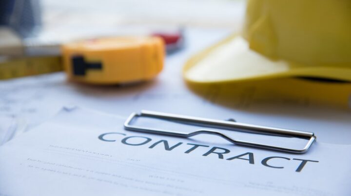 contract on a desk
