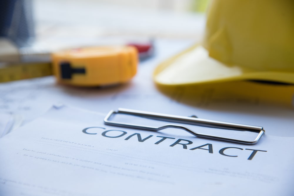 contract on a desk