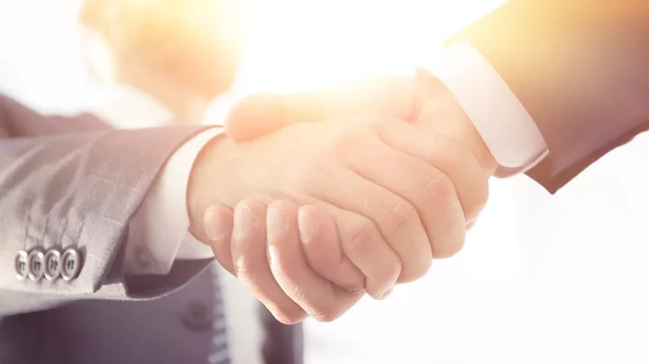 sunny handshake