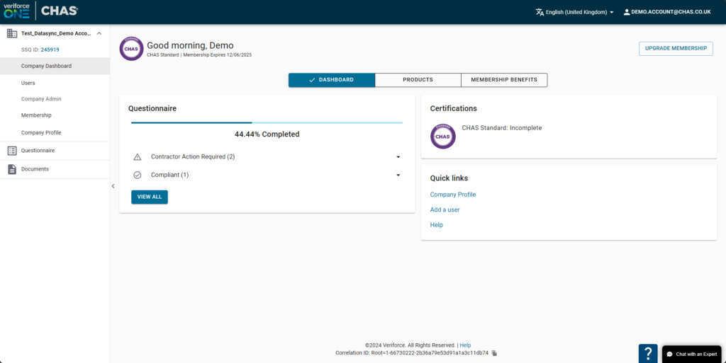 Contractor Dashboard