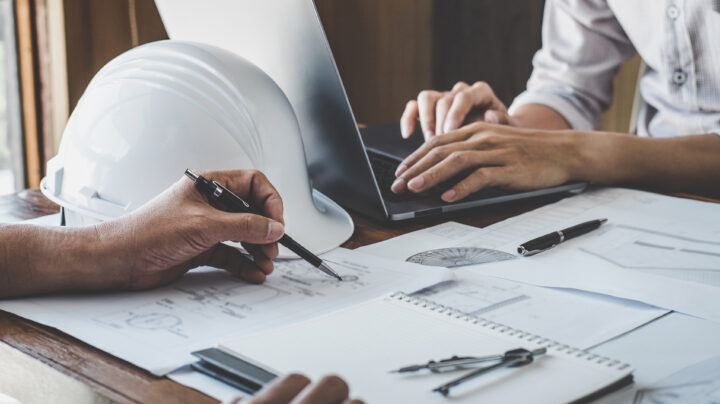 construction or engineering blueprints