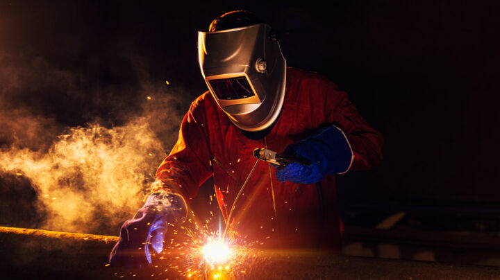 someone welding, a blog about the hazards of welding