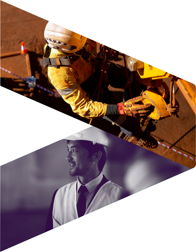 left arrow with image background