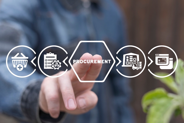 man working on virtual touch screen