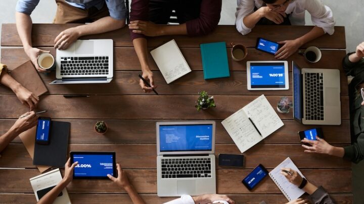 business meeting table