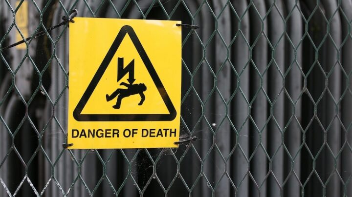 danger of death sign
